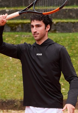 BOSS SCOTT ACTIVE - Top s dlhým rukávom - black