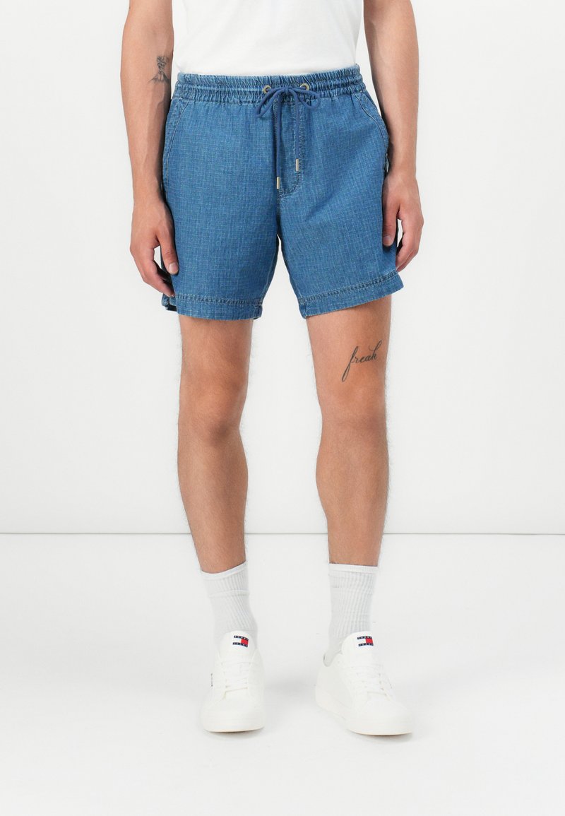 Tommy Jeans BEACH - Denim shorts - dark-blue denim