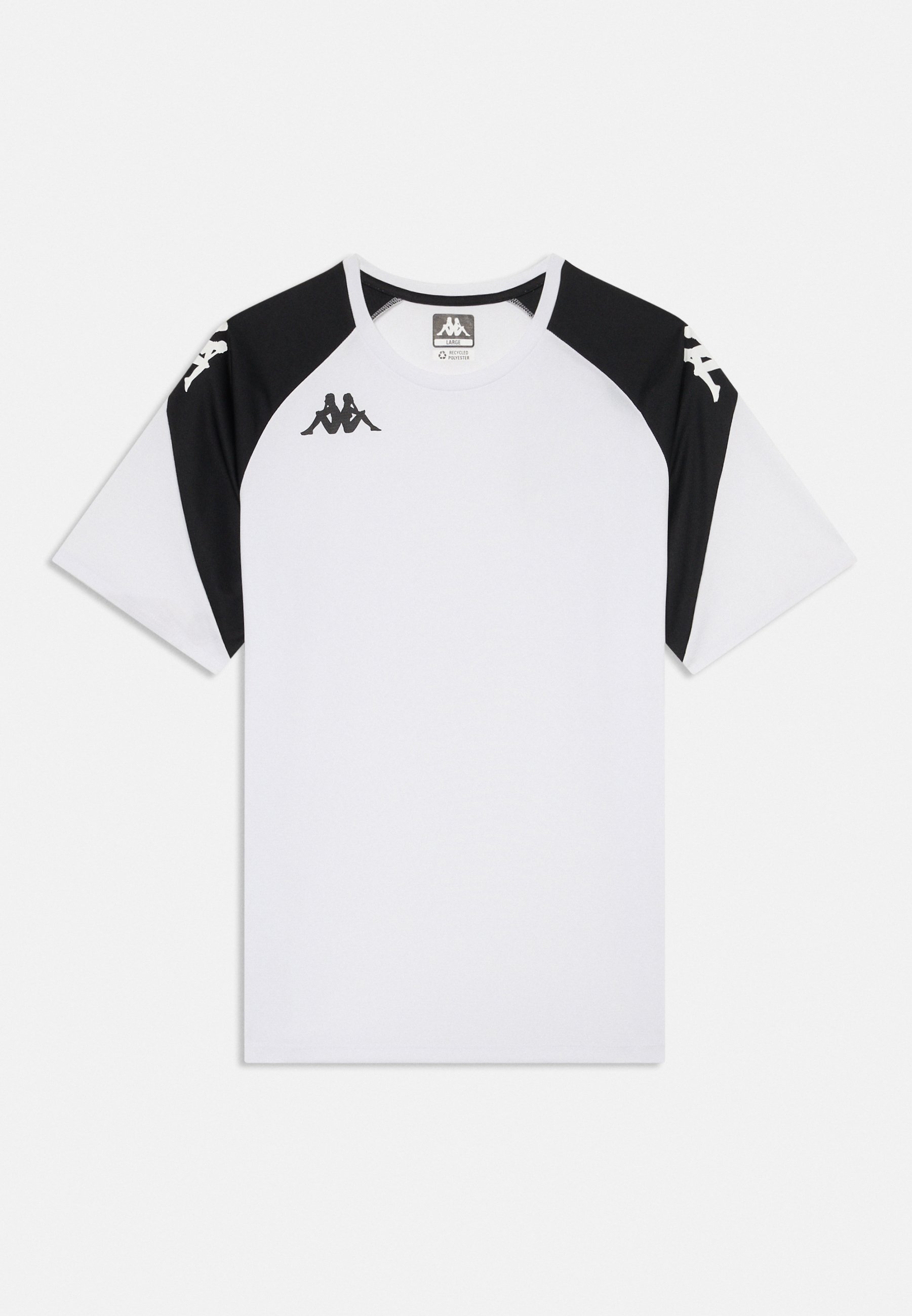 Kappa LORETO UNISEX Camiseta deportiva white/black/blanco