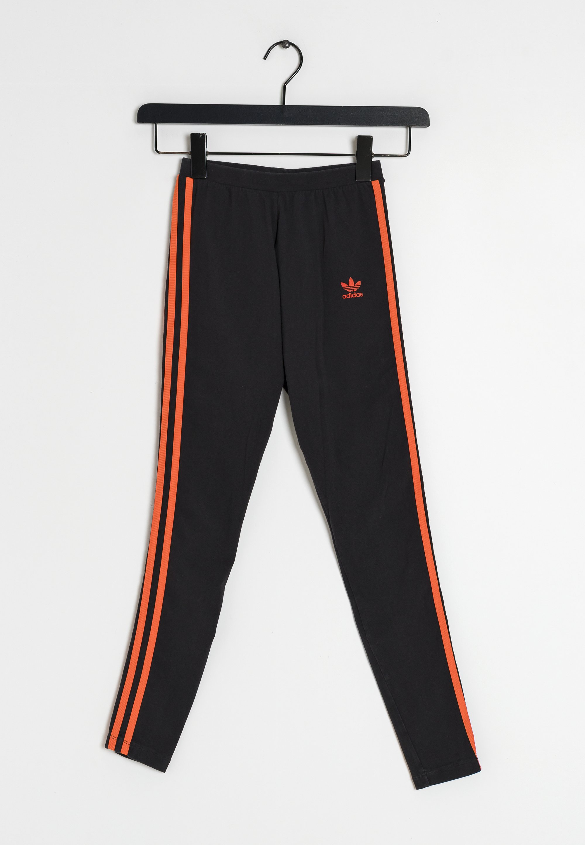 adidas black and orange leggings