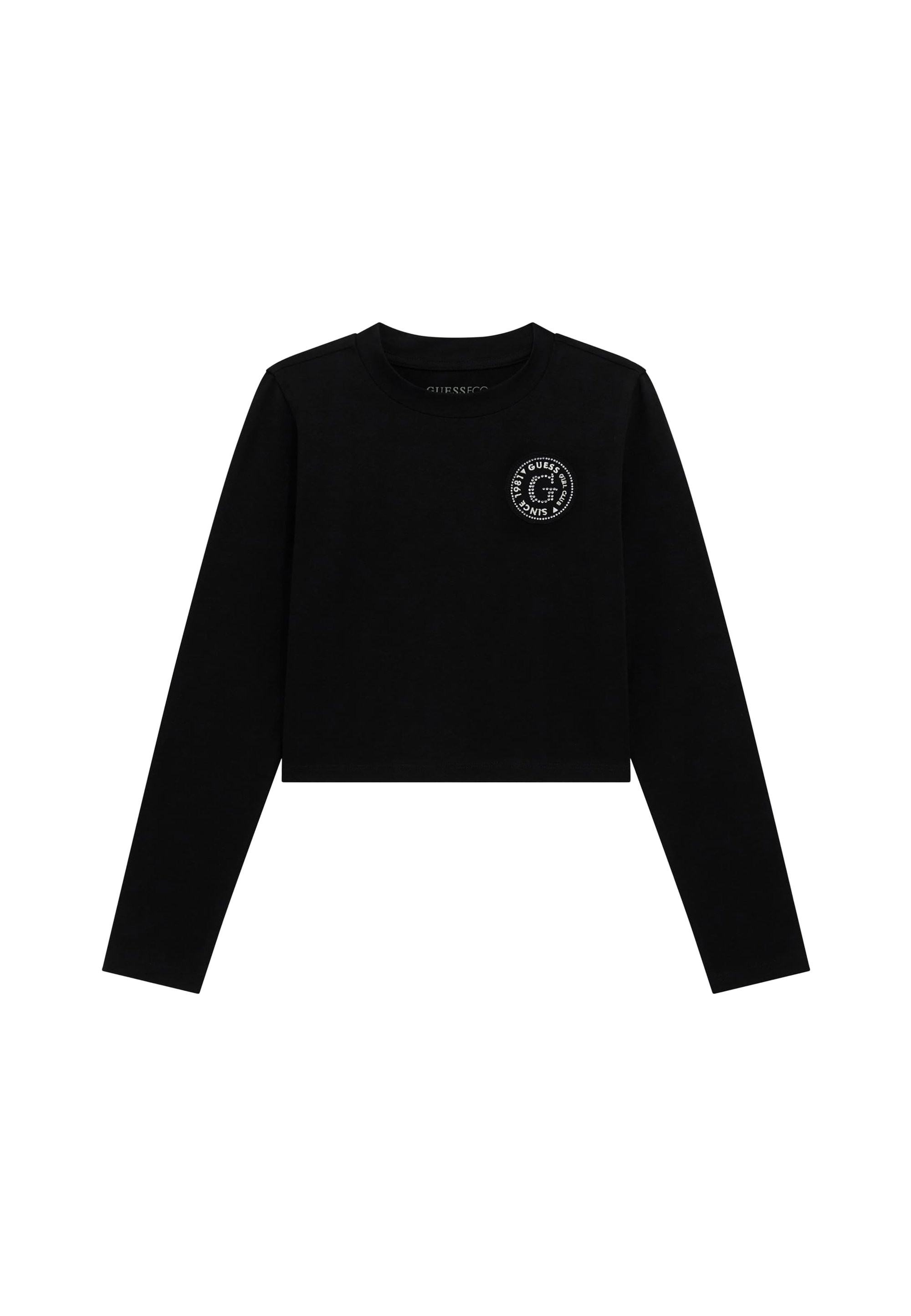 Guess MIT LOGOSTICKEREI Maglietta a manica lunga schwarz/nero