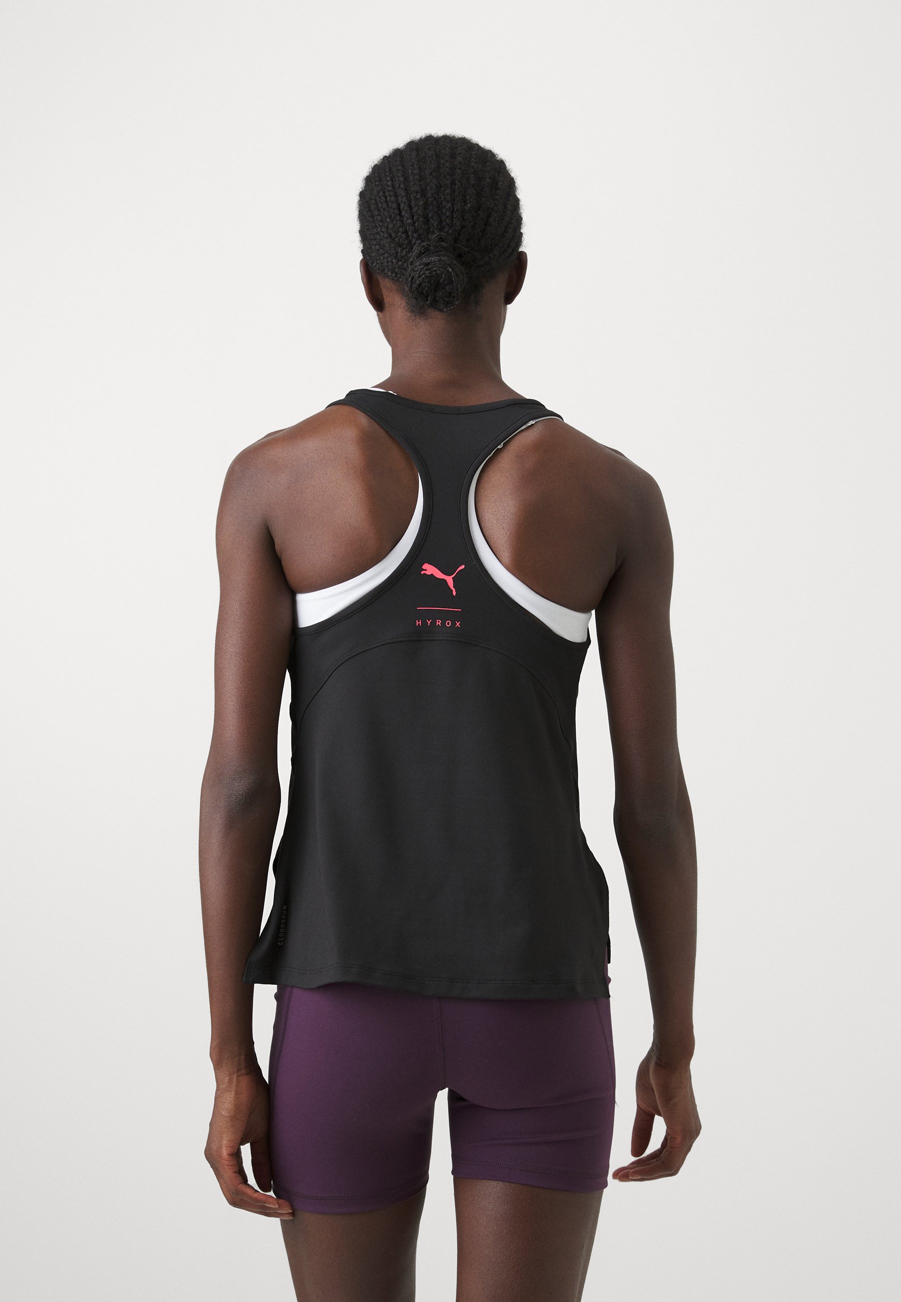 Puma HYROX CLOUDSPUN RACERBACK TANK - Top - black - Zalando.co.uk