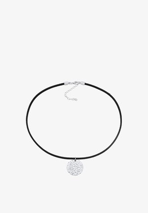 ROUND PLATE CHOKER - Ketting - schwarz