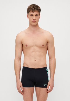 MENS HYPERBOOM PANEL AQUASHORT - Swimming trunks - black/dark teal