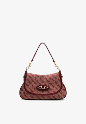 Guess, SAMANTHA FLAP SHOULDER BAG - Håndtasker - rot merf