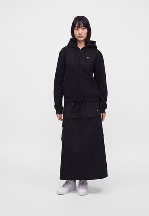 Nike Sportswear, Суитшърт с цип - total black/sail