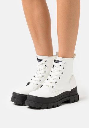 ASPHA LACEUP HI - Lace-up ankle boots - white