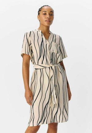 PRINT - Shirt dress - sandshell