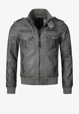INDICODE JEANS INCO - Kunstlederjacke - grau