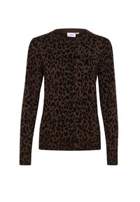 ZHILASZ LS  - Jersey de punto - chocolate brown leopard