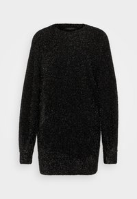 DAZZLE JUMPER DRESS - Gebreide jurk - black