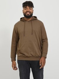 Jack & Jones JJEBASIC HOOD - Džemperis ar kapuci - otter