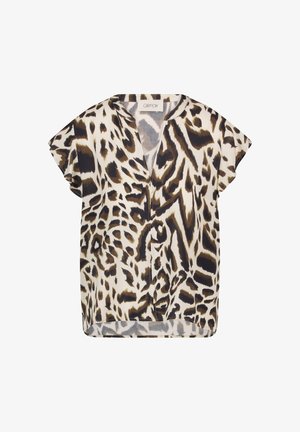 Cartoon, CARTOON MIT VOLANT BLUSENSHIRT - Blouse - nature khaki