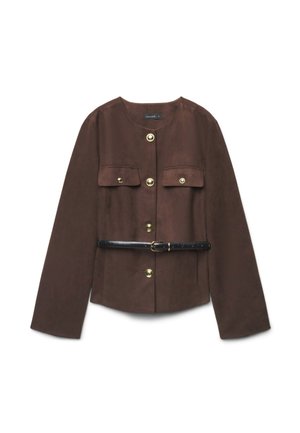 Calliope, CAPOSPALLA TINTA UNITA - Blazer - cioccolato scuro
