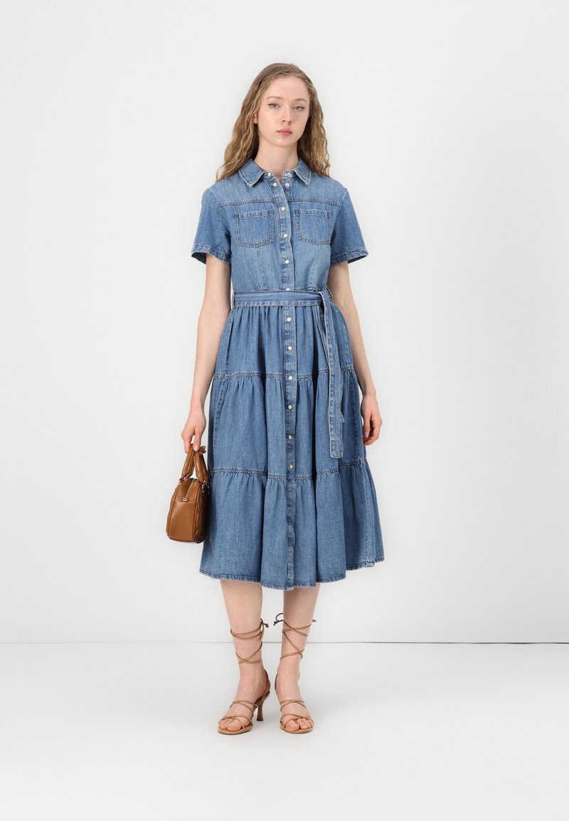Denim Shirt Zalora Denim Dress Trendyol Blue Pocket Detail Oversized Mini Plus Size Denim Shirt Dress