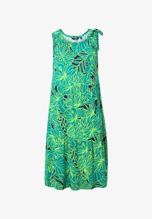 Ulla Popken, NEON LEAF SLEEVELESS - Jerseyjurk - turquoise