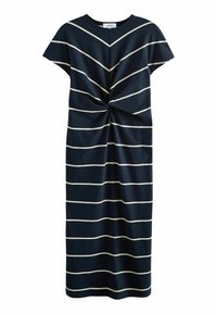 TWIST SHORT SLEEVED SUMMER - Denní šaty - navy blue white stripe