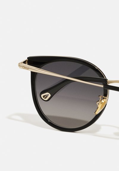 CHLOÉ Sunglasses - black/gold-coloured/grey