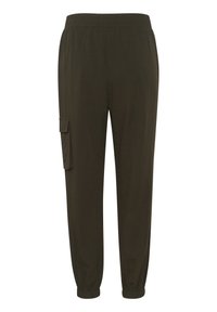 Kaffe ELEKTRA CROPPED PANTS - Cargobroek - washed sand dollar/beige Kaffe ELEKTRA CROPPED PANTS - Cargobroek - washed sand dollar/beige