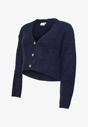 MAMALICIOUS MLSVALA LIA - Adīta jaka - navy blazer/black melange