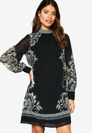 Lipsy PLACEMENT PRINTED REGULAR FIT - Freizeitkleid - black white