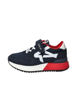 Sneakers laag - navy red white