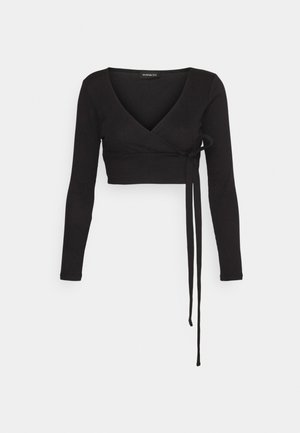 Even&Odd Petite Langarmshirt - black