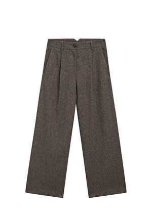 KNICKERBOCKER YARN EFFECT  - Pantalon - dark brown