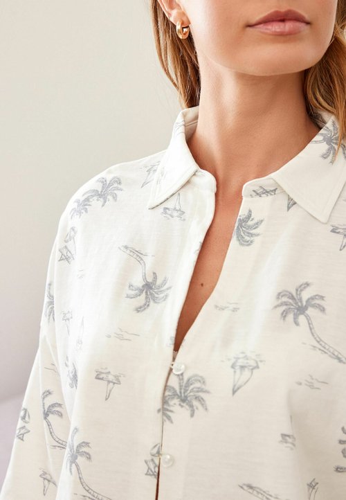 Koton TISSUED PRINTED SET - Pyjama - yellow/jaune - ZALANDO.FR