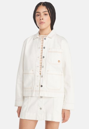 Timberland KEMPSHIRE CHORE JACKET - Denim jacket - vintage white