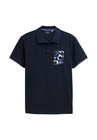 MIT LOGO-PRINT  - Poloshirt - sky captain blue