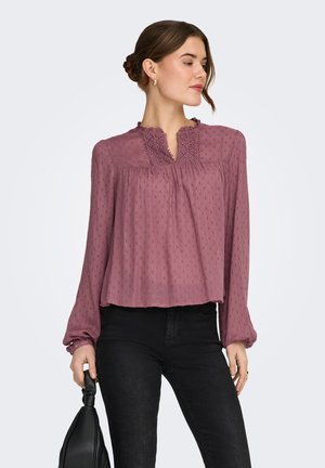 ONLGEZA  DOBBY TAPE  - Blúzka - rose brown