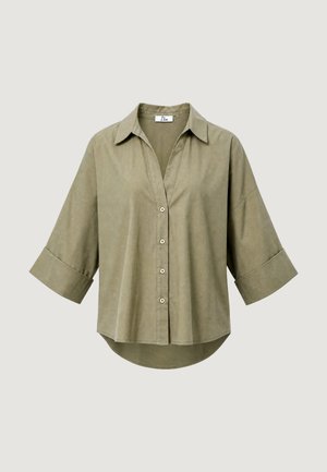 I AM, CAMICIA LINO MANICHE AMPIE 17501 - Blusa - sage-green