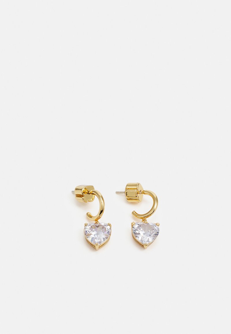 kate spade new york HEART HUGGIES Earrings transparent/gold