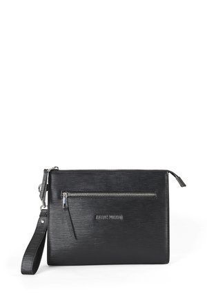 ZIP POCKET3D LOGO RIVET DETACHABLE HANDLE - Trousse - black