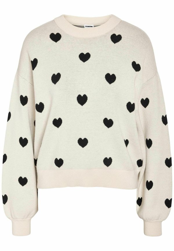 NMCHARLOTT O NECK - Jumper - oatmeal2