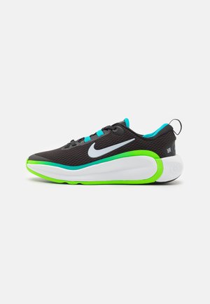 INFINITY FLOW UNISEX - Neutral running shoes - black/football grey/aquamarine/green strike