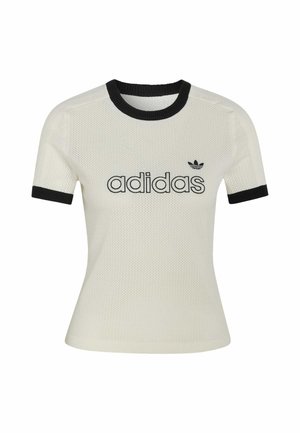 adidas Originals, Print T-shirt - cloud white   black