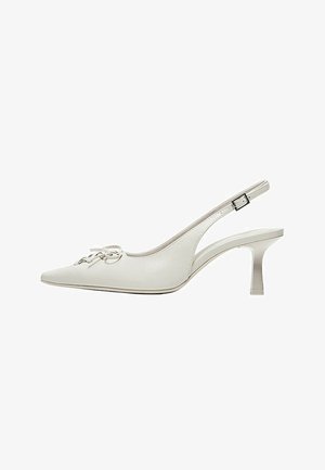 Bershka, CORSET KITTEN HEEL - SHOES - Klasické lodičky na opätku - white