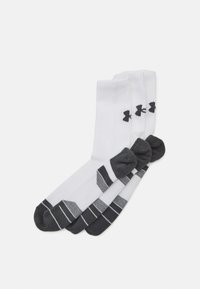 Under Armour - PERFORMANCE MID UNISEX 3 PACK - Calcetines de deporte - white / white / pitch gray Imagen en miniatura 1