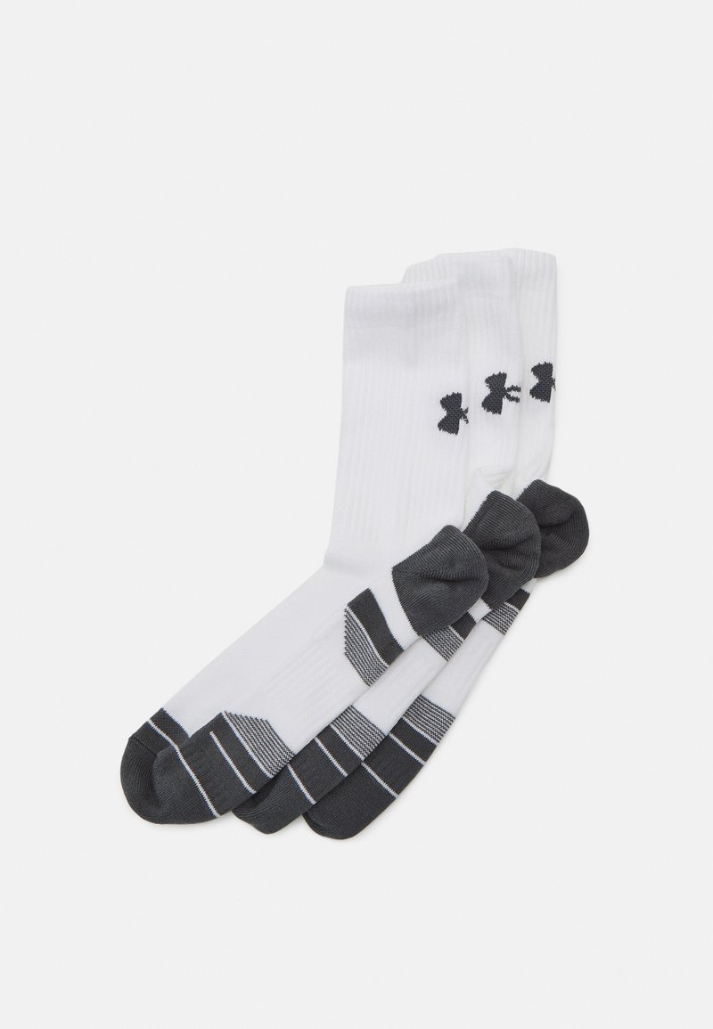 Under Armour - PERFORMANCE MID UNISEX 3 PACK - Sporta zeķes - white / white / pitch gray, Palielināt