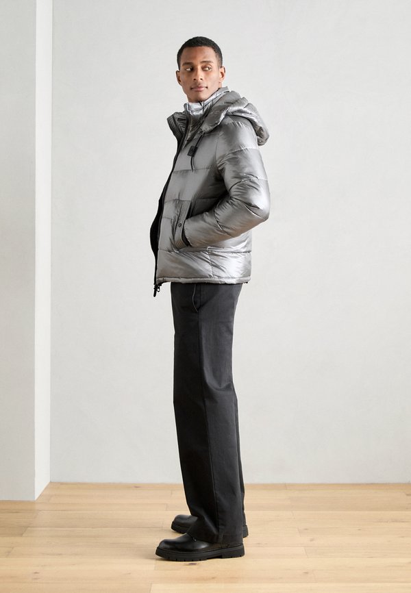 REGULAR FIT WITH METAL LOGO ON RUBBER PATCH - Winter jacket - anthracite2