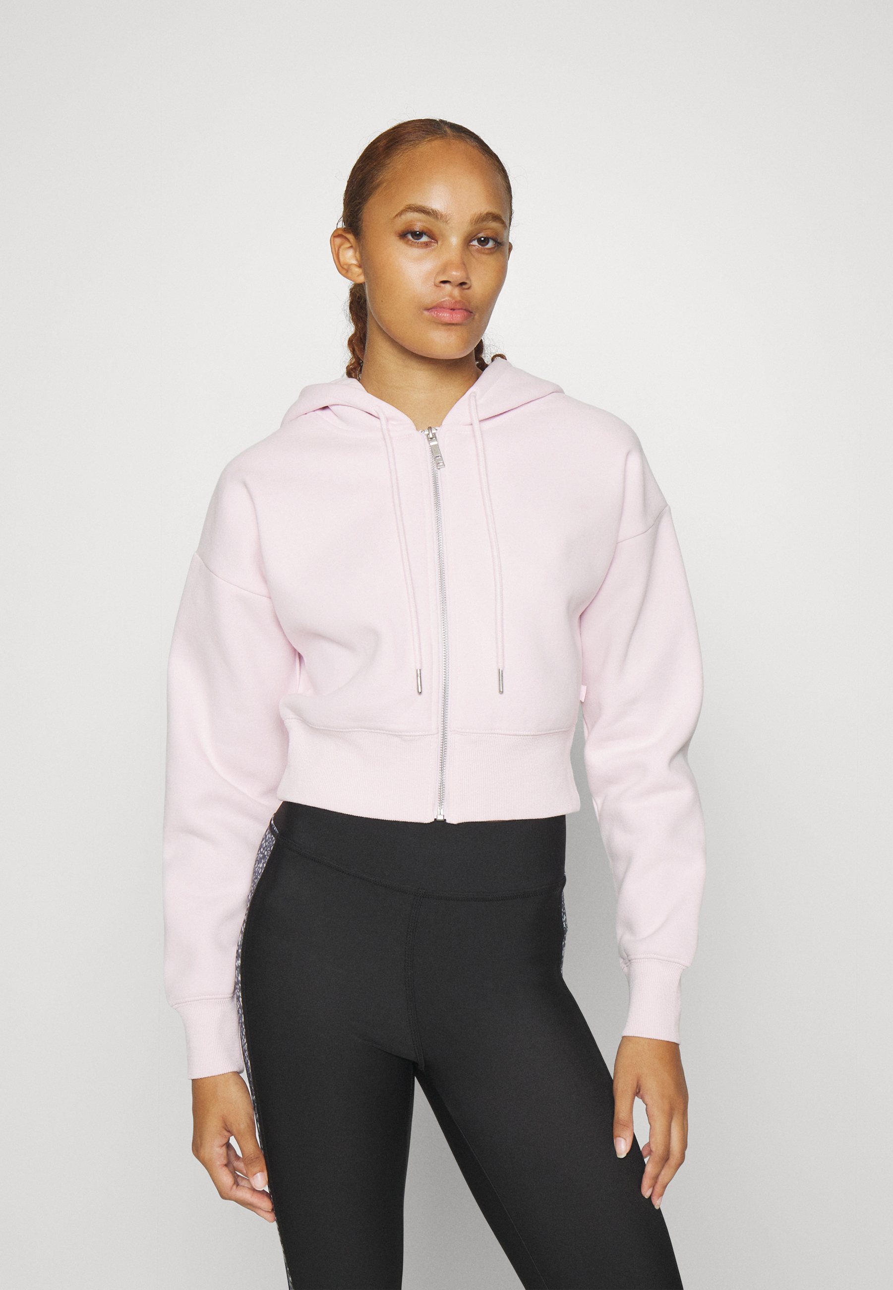 Cotton On Body PLUSH ESSENTIAL CROPPED LONGSLEEVE ZIP THROUGH - Zip-up  sweatshirt - posie pink/pink - Zalando.de