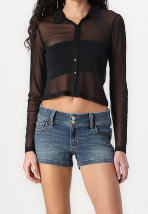 Langærmet T-shirt - black