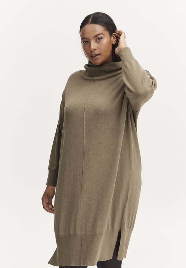 FRALMA - Jumper dress - silver mink