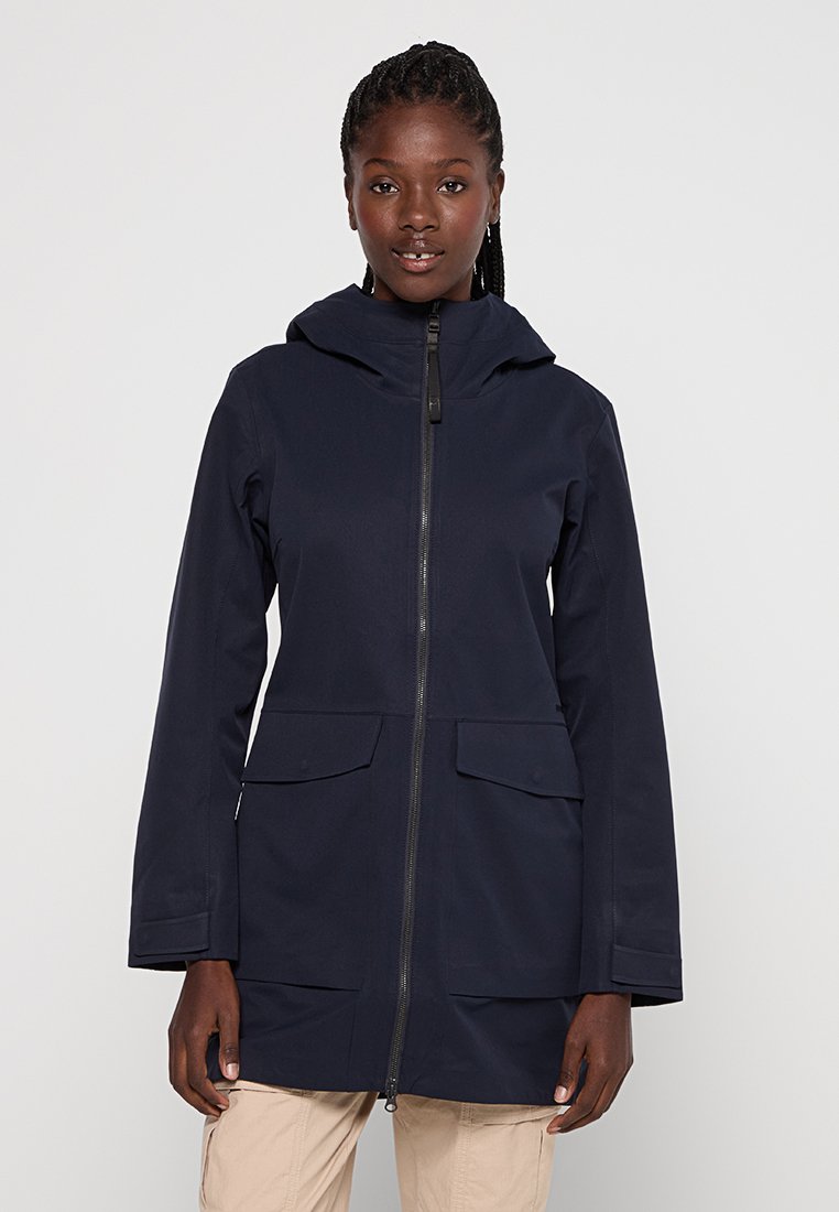 Didriksons Halflange jas blauw Didriksons Halflange jas blauw