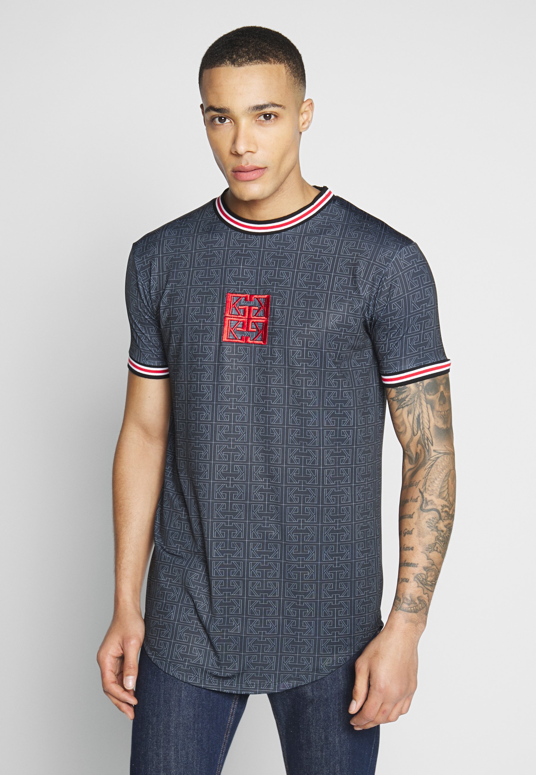 Gianni Kavanagh MONOGRAM LONG SLEEVE TEE - T-shirts print - black Gianni Kavanagh MONOGRAM LONG SLEEVE TEE - T-shirts print - black