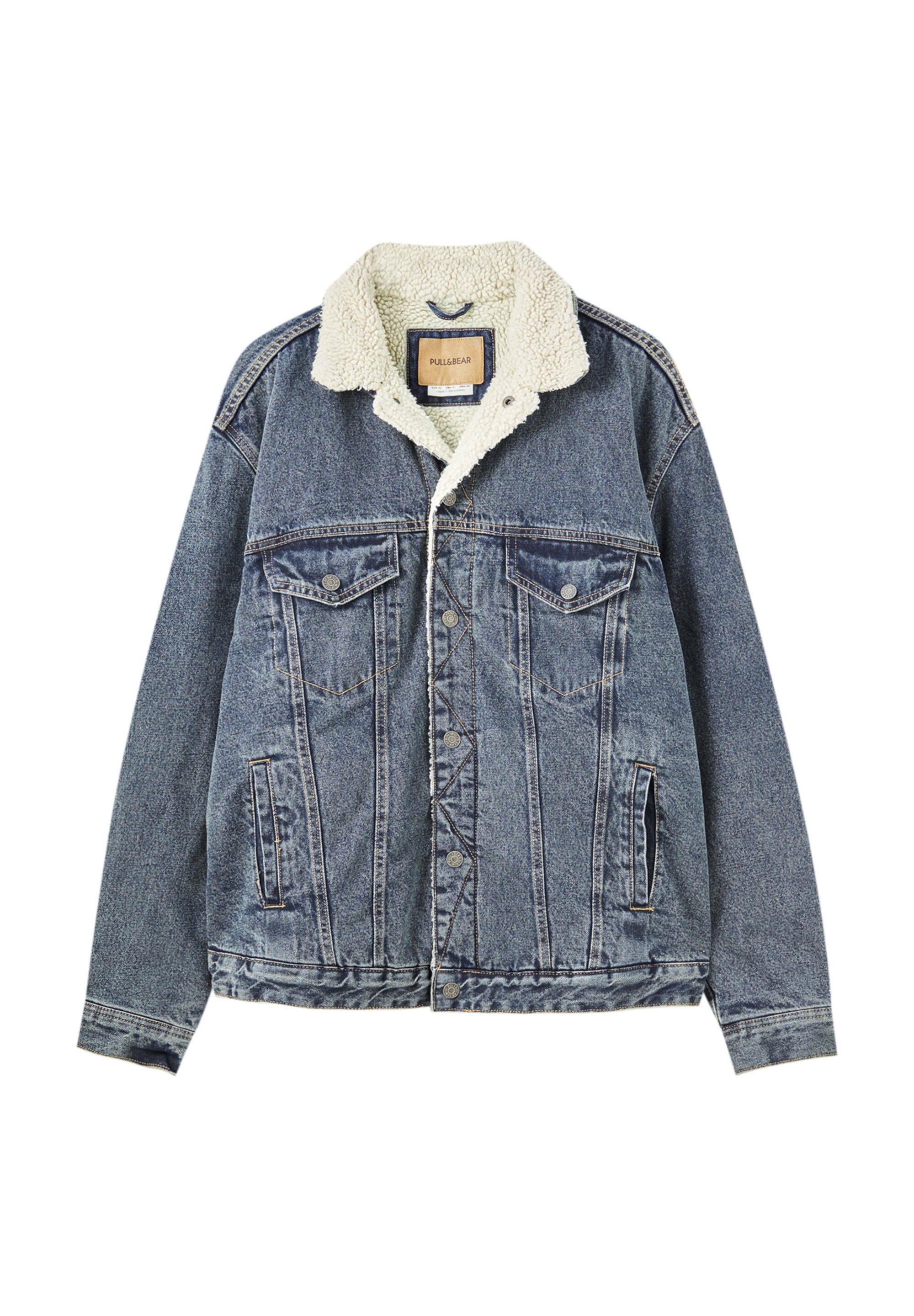 boys borg lined denim jacket