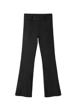 Stradivarius, BENGALINE BELL BOTTOM TROUSERS - Pantalon classique - black