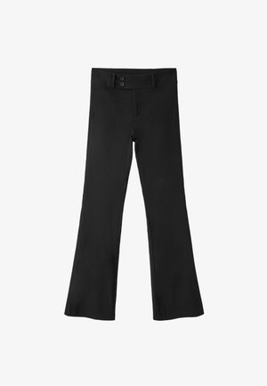 Stradivarius, BENGALINE BELL BOTTOM TROUSERS - Pantalon classique - black